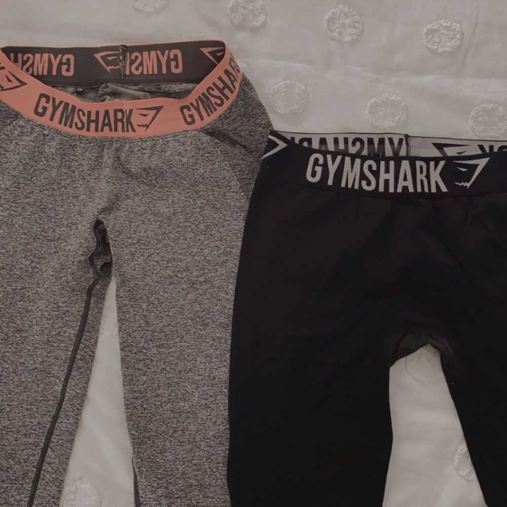 Two lightly worn pairs of Gymshark leggings.